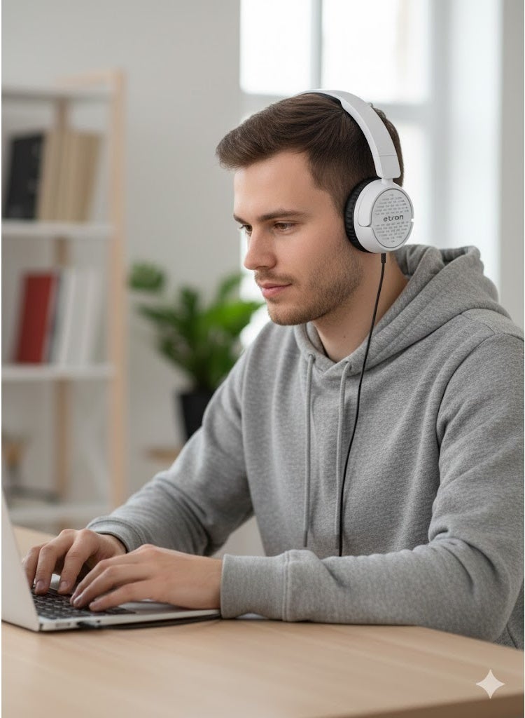 eTrain HP63 Wired Headphone - Image 4